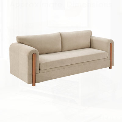 Modern 3-seater Upholstered Couch Sofa, Perfect for Living Rooms, Apartments, and Small Spaces, Combining Comfort and Style