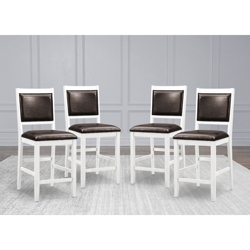 Tabouret de bar Achicam, Blanc
