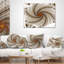Abstract Fractal Spiral Pattern Throw Pillow-30422427-30422423