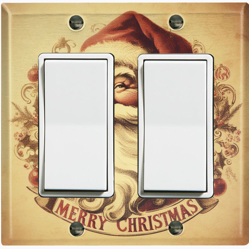 Nature Themed 2 - Gang Toggle Light Switch Standard Wall Plate