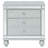 Menlo Silver Metallic 2-Drawer Nightstand