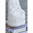 5.5X4.7X11.8" White Sitting Buddha Figure
