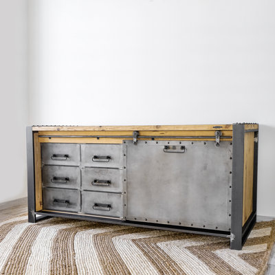 Miesville 200cm W 6 - Drawer Chest of Drawers