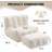 Anjuta Velvet Accent Chair with Ottoman-1367617990