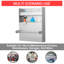 Silver Three-layer Work Station Storage Cabinet storage cabinet Flip Up Work Tray with Spring Loaded Tissue Tensioner Aluminium Garage