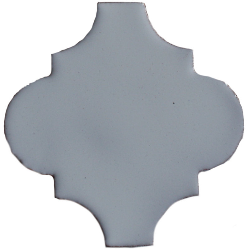 4" x 4" 9pcs TalaMex Lantern Mexican Arabesque Clay Tile Handmade Talavera Backsplash, White/Red