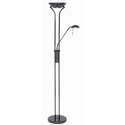 Lessard 180cm Torchiere Floor Lamp with Outlet