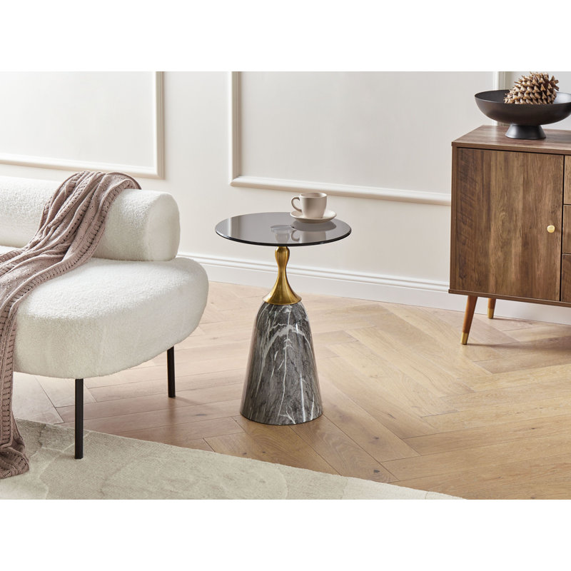 Pedestal End Table