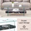 Table basse robuste à double couche-586258811