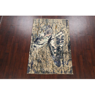 One-of-a-Kind 4'2" X 6'2" New Age Area Rug in