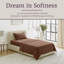 Ensemble de draps en microfibre brossée Series 1200-20058683-20058675