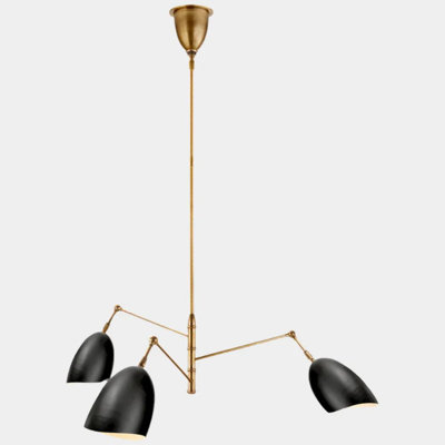 Lustre linéaire moderne Spoutnik 3 lumières Caswell