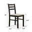 Dainis 5-Piece Modern Dining Table Set, Wooden Kitchen Table Chair Set For Four-1378473010