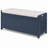 Linen Blend Upholstered Storage Bench-498423901
