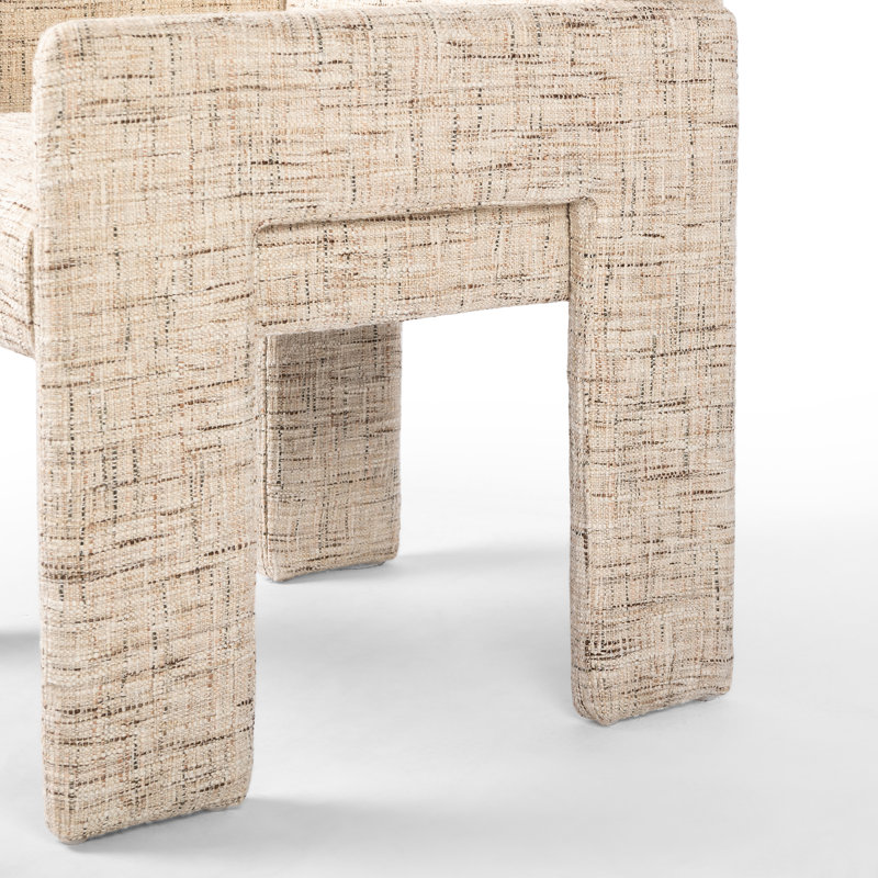 AMUR DINING ARMCHAIR-OSTEND NATURAL, Linen Ostend Natural