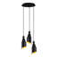 Luminaire suspendu en grappe à 3 lumières Excalibur