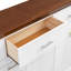 Lit escamotable simple avec 3 tiroirs, blanc