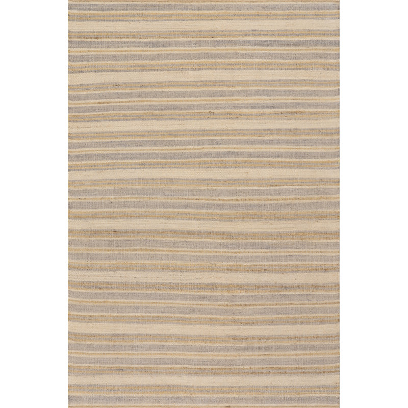 Marn Striped Handmade Jute Rug, Rectangle 7'6" x 9'6"