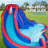 15.6' x 17.9' Bounce House with Water Slide and Air Blower