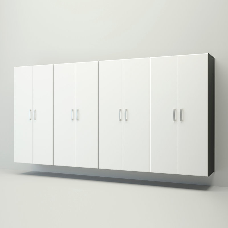 Deluxe 4 Piece Storage System, Silver Slate/White