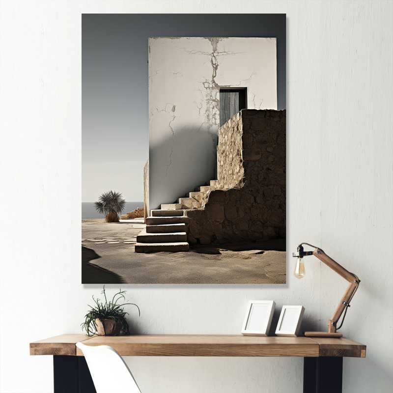 Harmonie des éléments, minimalisme, paysage III, sur toile, Toile tendue, H 20 po x l 12 po x P 1 po