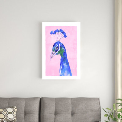 " Peacock Portrait " Painting Print