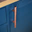 Copper Handle - Ridged T-Shaped