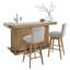 Pula 79'' Bar Set