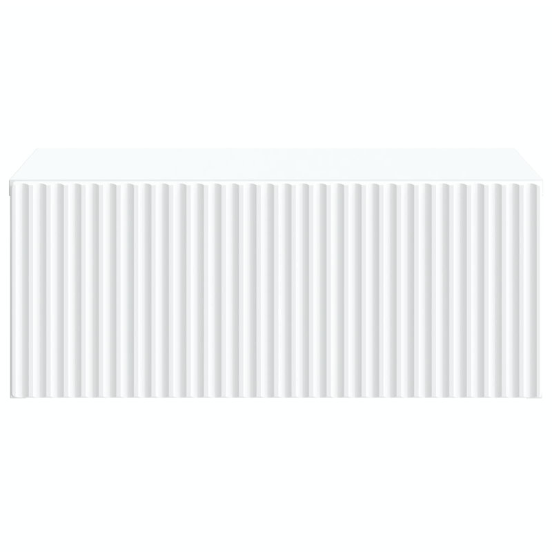 49cm W Manufactured Wood Bedside Table, White