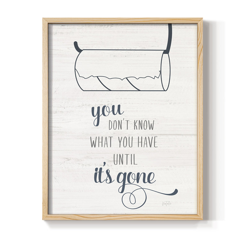 Until It's Gone Framed Print - Solid Wood, 15" H x 12" W