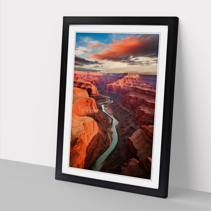 Grand Canyon Conceptual Art - Framed Print