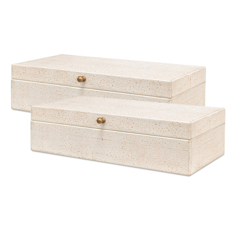 Gatsburg Handmade Decorative Box, White