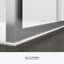 Whiston x 74-7 / 8 po Porte de douche coulissante sans cadre avec cadre en argent et texture de verre lisse / transparente