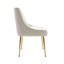 Chaise d'appoint en velours blanc