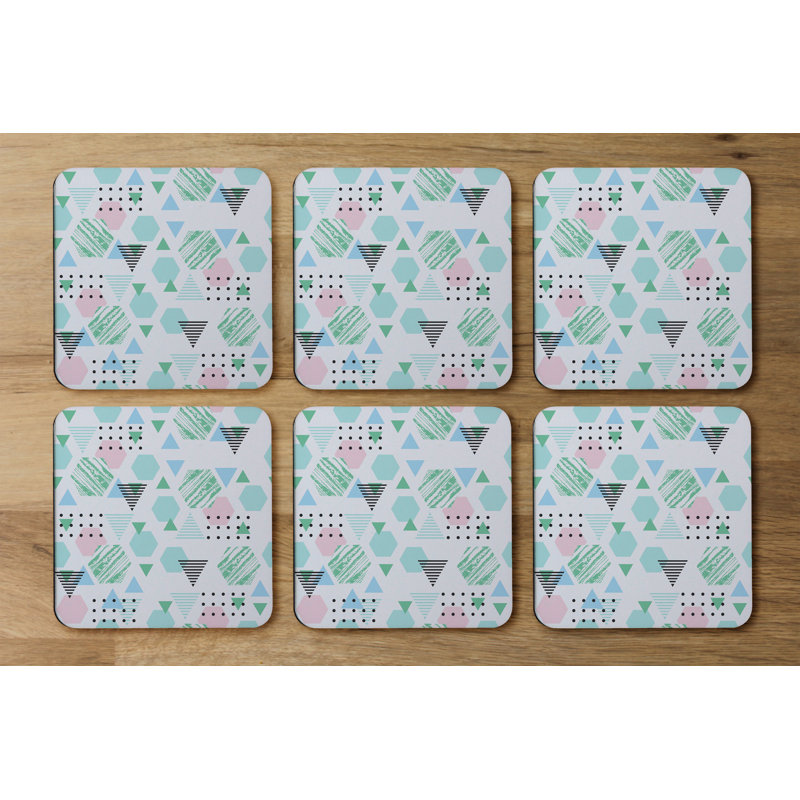 Square 6 Piece Coaster Set