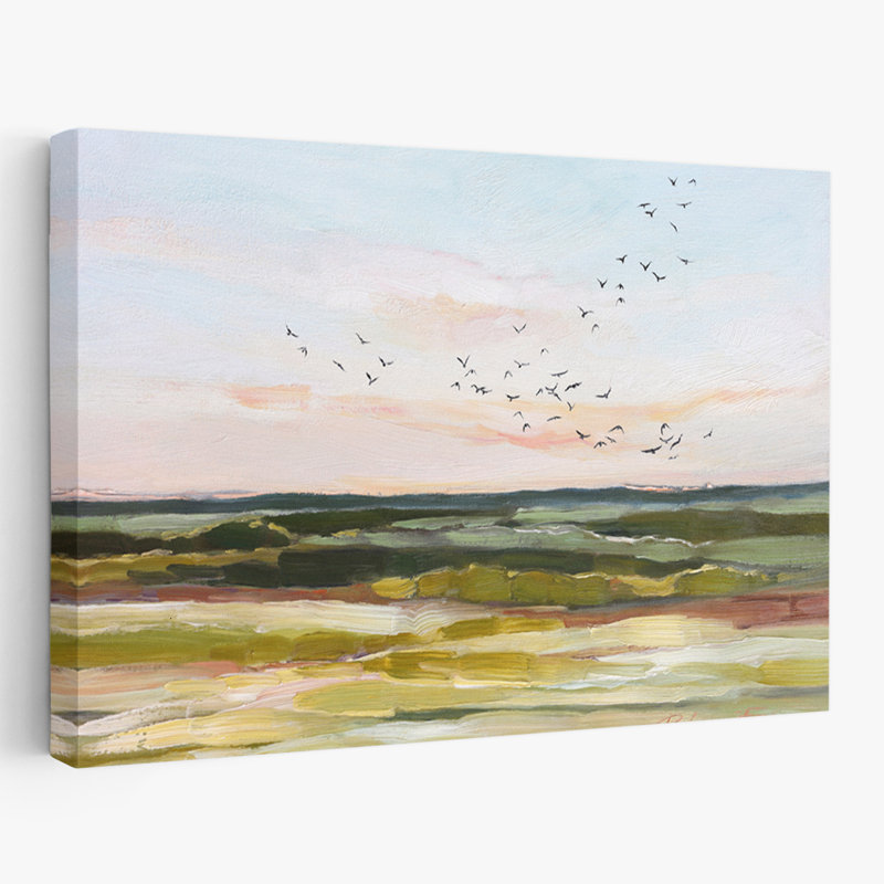 Overhead - paysages, oiseaux, art, H 48 po x l 32 po