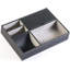 Plateau de rangement pour bijoux en similicuir