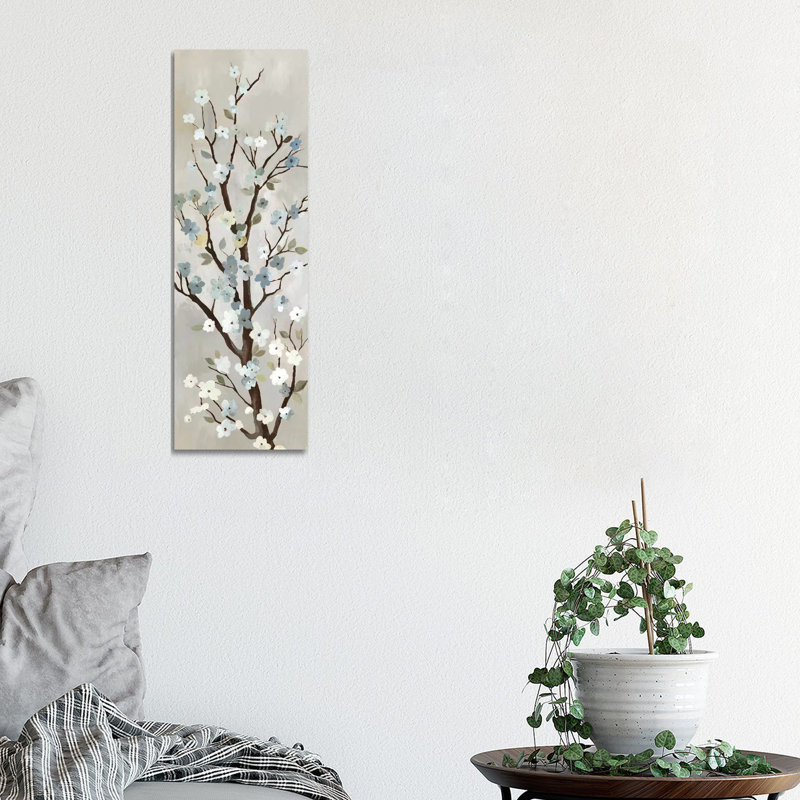 Blossom I by PI Studio - Wrapped Canvas Painting, 30.48 cm H x 91.44 cm W x 1.91 cm D