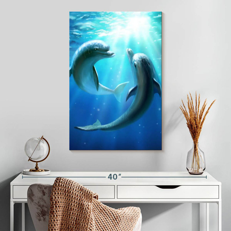 Brampt Dolphin Best Friends, 30" H x 20" W