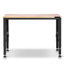 Établi réglable, capacité de 907 kg, établi robuste de 122 x 51 cm avec réglage en hauteur de 72 à 98 cm, établi de garage avec prises électriques, idéal pour garage, atelier et bureau.