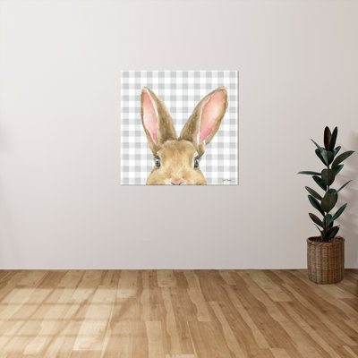 "Garden Bunnies VII" by Leslie Trimbach Print on Canvas