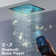 16" Flush Mounted 4-Function Thermostatic Luxury Complete Shower System with LED and Bluetooth Music