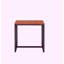 Ensemble de 3 tables basses et tables d'appoint en chêne et en laque noire