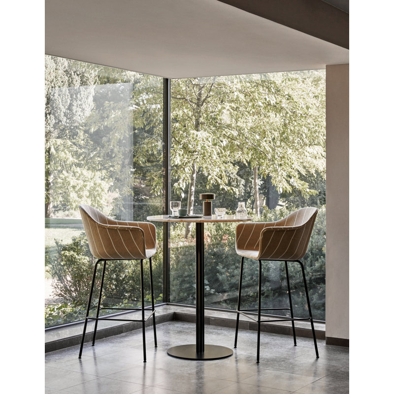 Harbour Round Dining Table, 31.5" W x 31.5" L, Counter Height, Off White Marble