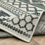 Tapis intérieur / extérieur à motif géométrique beige / bleu Abdur-Rahman-1444479388