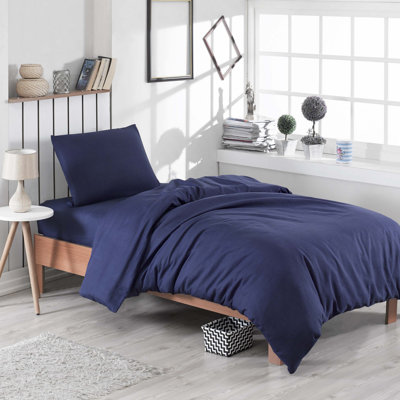 Ensemble de housse de couette en mélange de coton 3 pièces Burglind