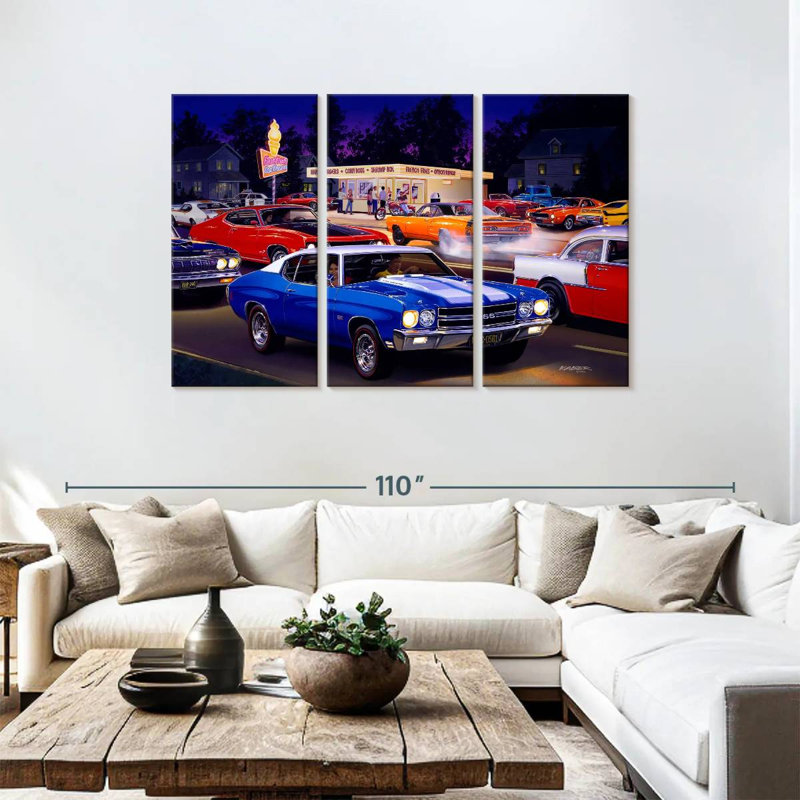 Mehar Fast Fred's, 48" H x 74" W