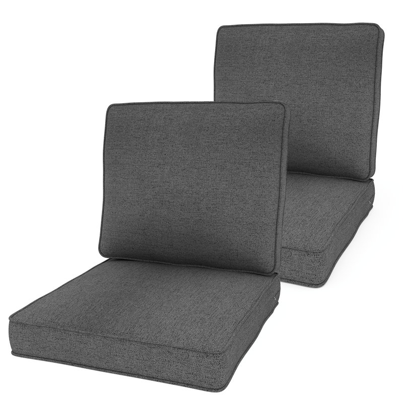 Outdoor 4'' Seat / Back Cushion, Gray