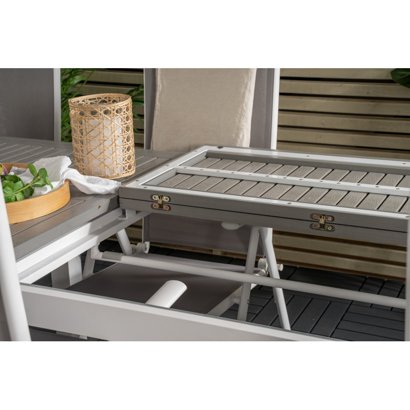 Jayesh 8 - Person Patio Dining Set with Extendable Rectangular Table