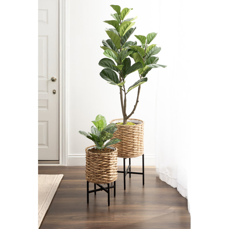 Two-Piece Woven Planter Set